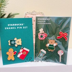 Starbucks Christmas Enamel Pin Set
5 pins & 3 pins included